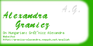 alexandra granicz business card